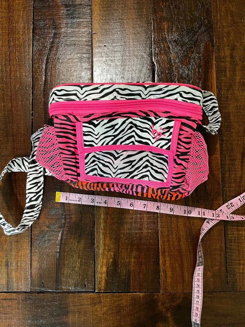 Pink Zebra Print lunch bag